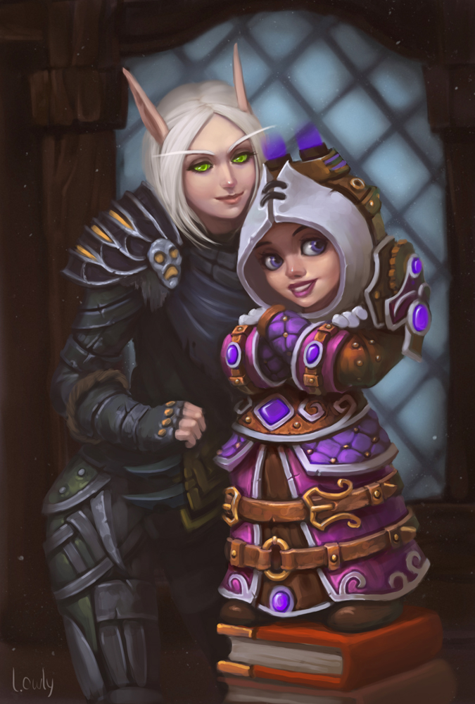 Blood Elf and Gnome