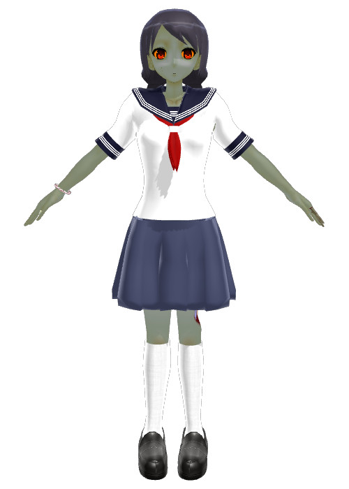 MMD Zombie Girl WIP + Mebbe Help?