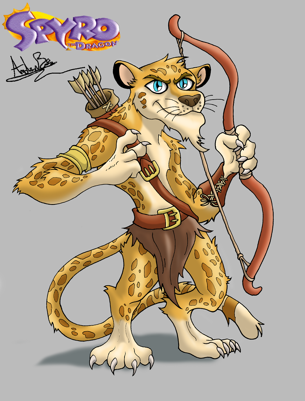 Spyro' s Character's Remake: Hunter The Cheetah