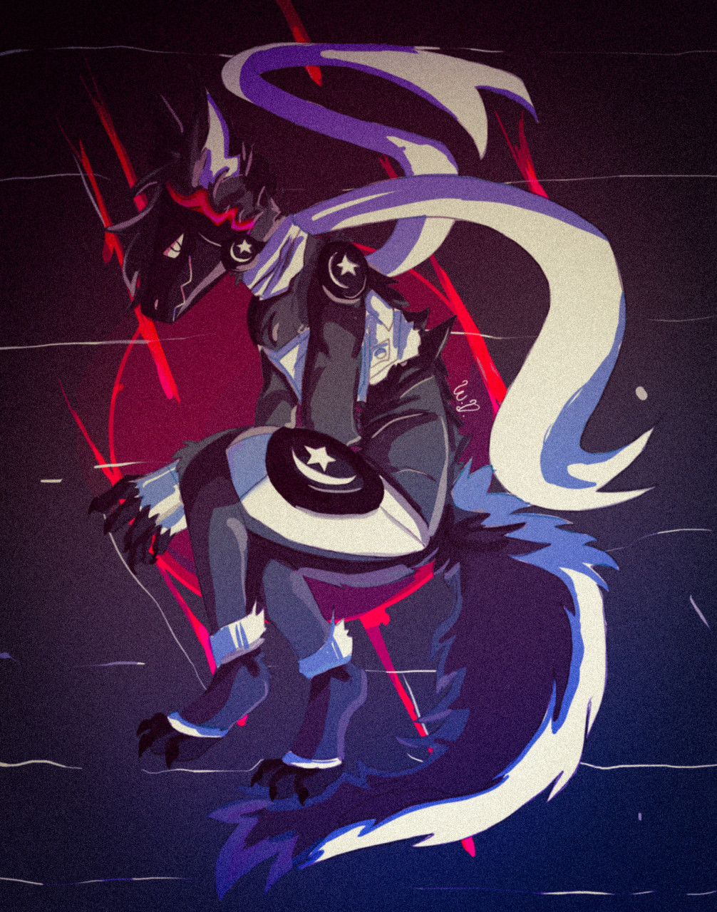 Protogen Kangaroo commission protogen by zerauskiiCoyote on DeviantArt