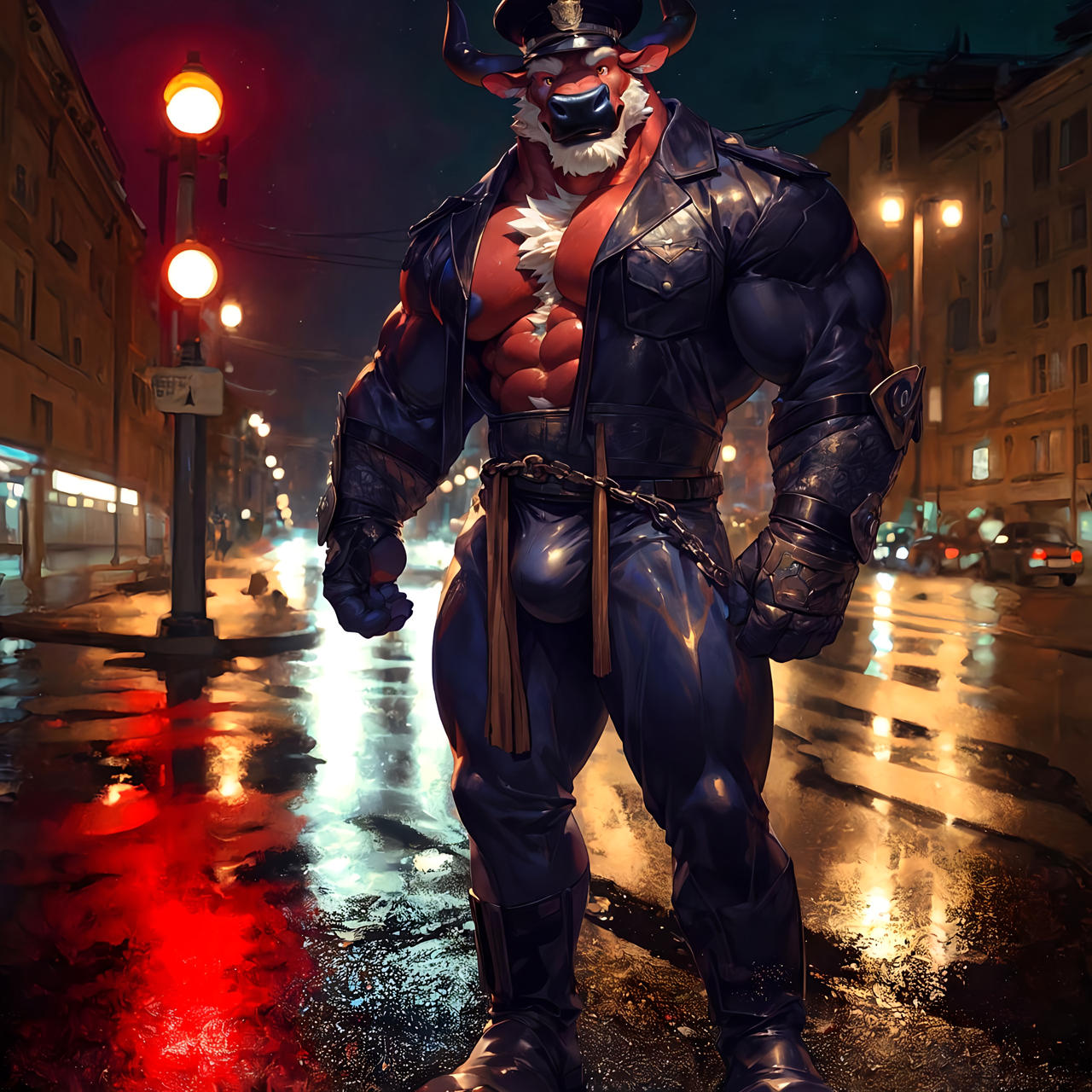 Leather Uniform Bull By Dinochasecmmnote On DeviantArt leather-uniform-bull-by-dinochasecmmnote-on-deviantart