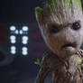 Angry baby groot