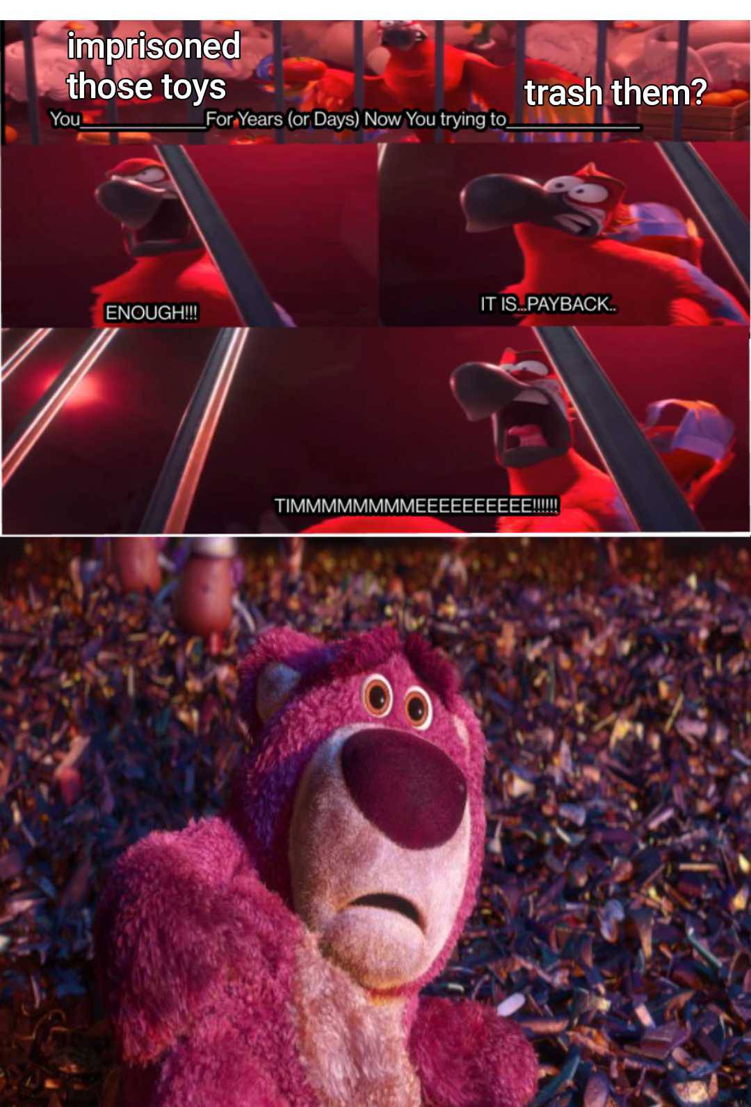 Delroy Sobbing Rigger Rabbit Delroy is angry at lotso huggin bear by supergreenboi on DeviantArt