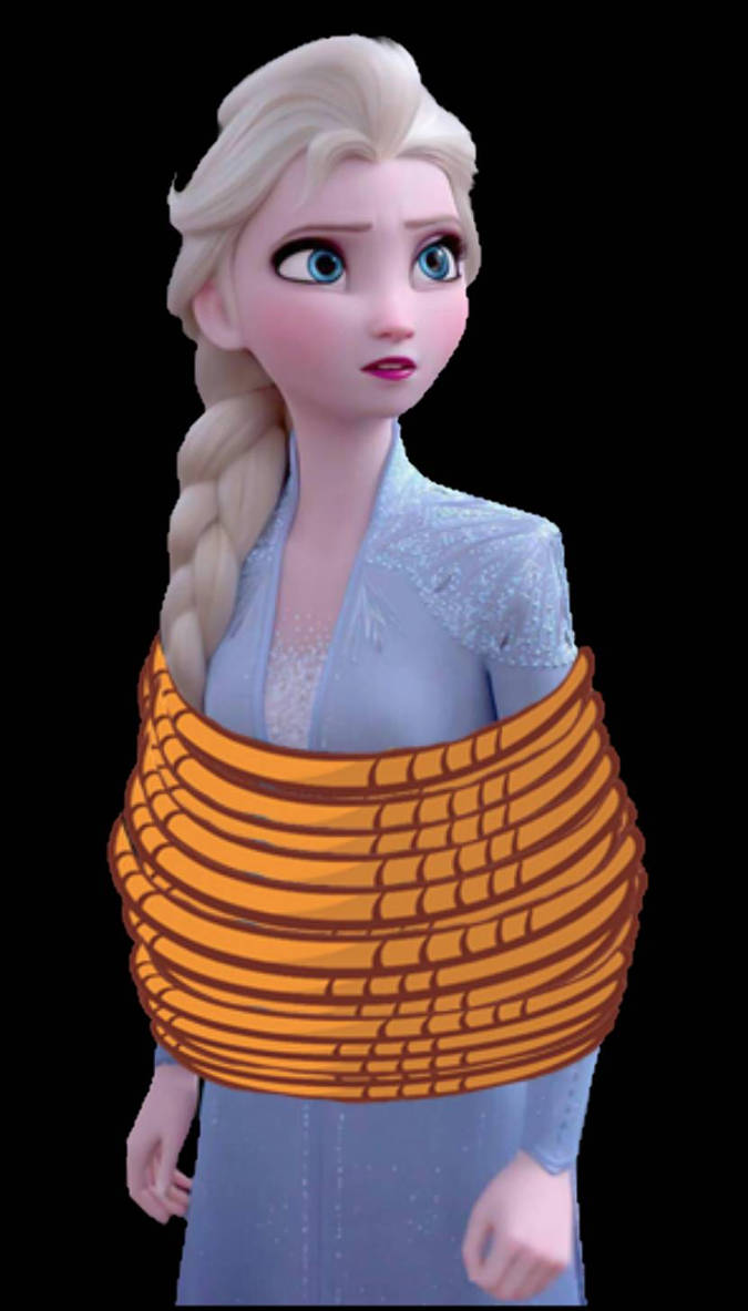 Queen elsa tied up render by supergreenboi on DeviantArt