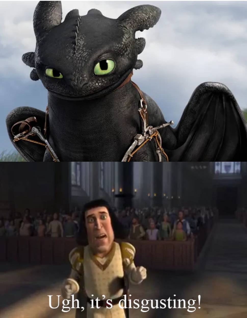 Lord Farquaad Is Disgusted By Toothless By Supergreenboi On DeviantArt lord-farquaad-is-disgusted-by-toothless-by-supergreenboi-on-deviantart