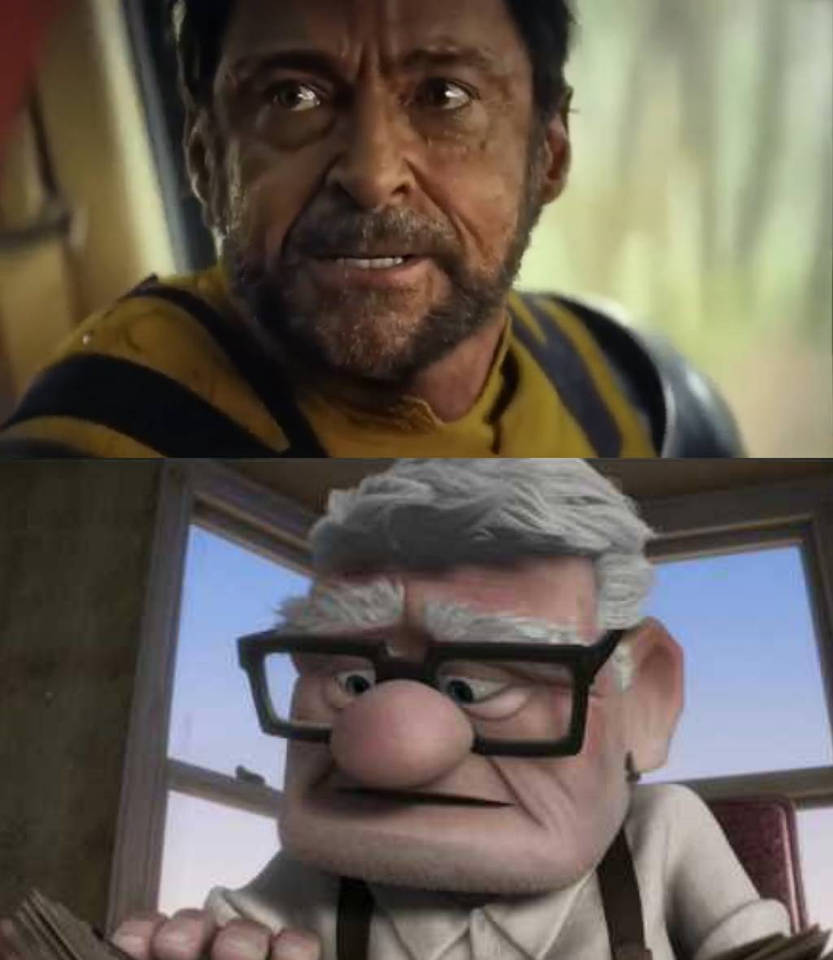 Wolverine roasts Carl Fredricksen by supergreenboi on DeviantArt