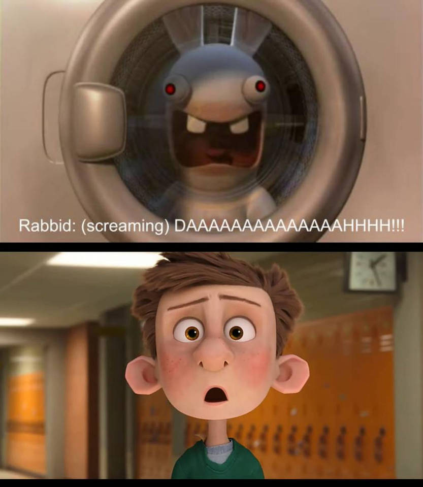 Barney Rabbi Barney Pudowski reacts to Raving Rabbids by supergreenboi on DeviantArt