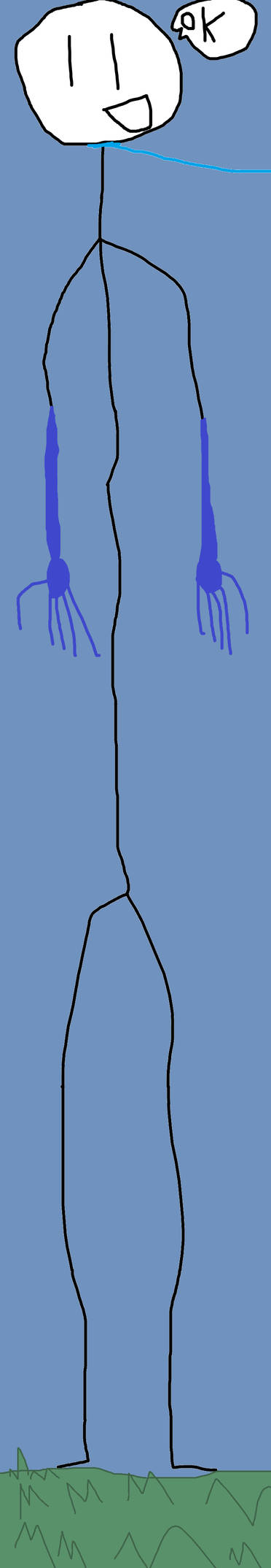 Tallest stickfigure I ever drew... by superisaacgalaxy on DeviantArt