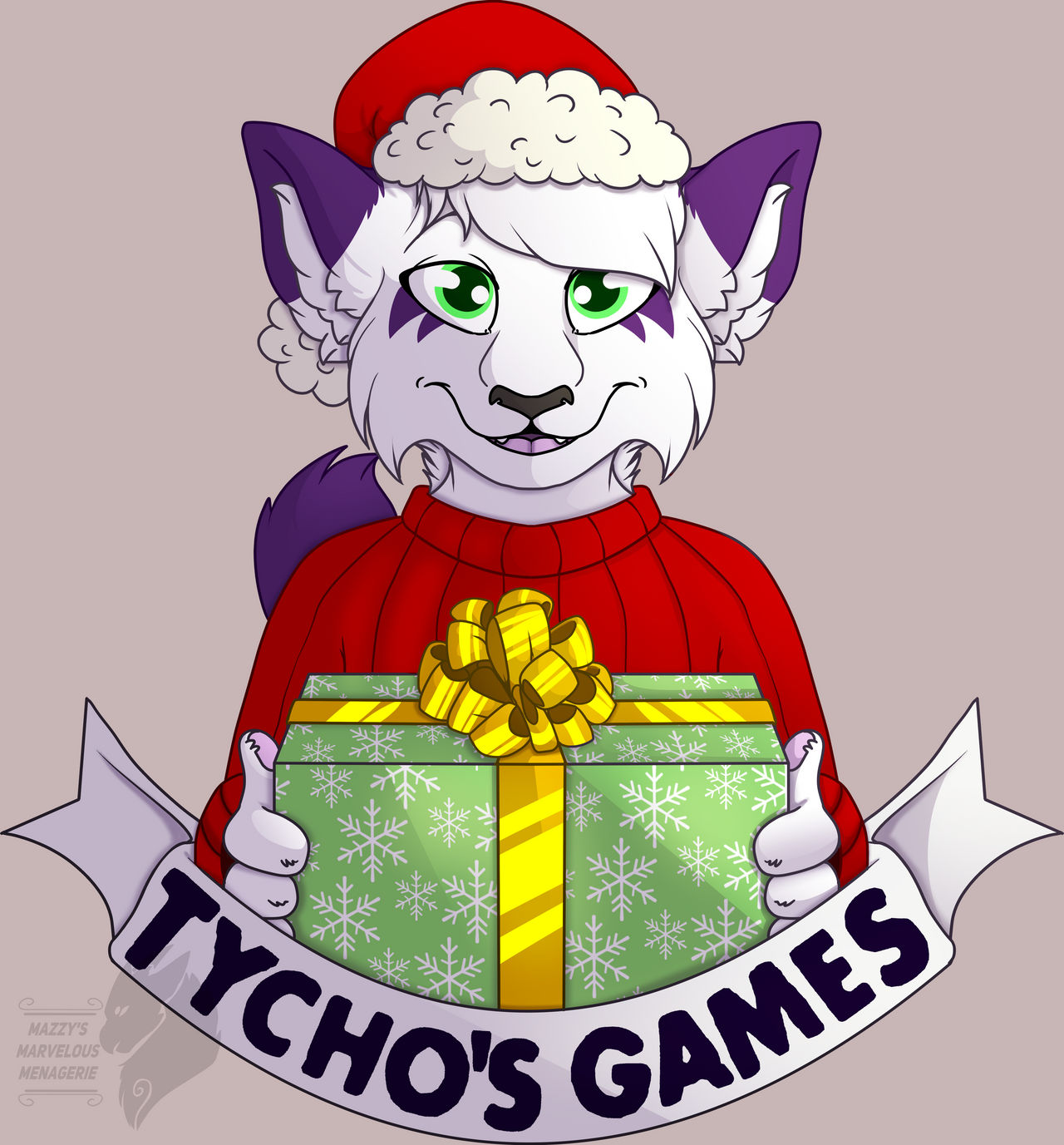Tycho's games xmas logo by MazzysMenagerie on DeviantArt