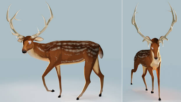 Stylized Deer 3D