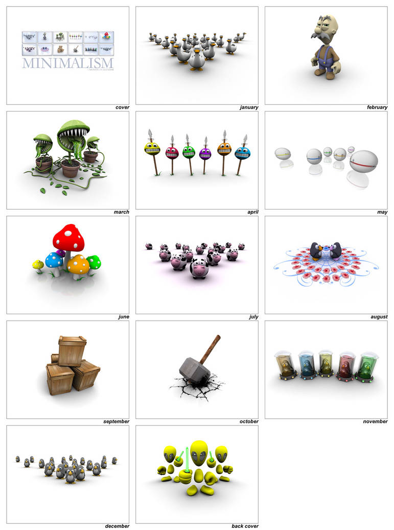 Minimalism Calendar by smashmethod