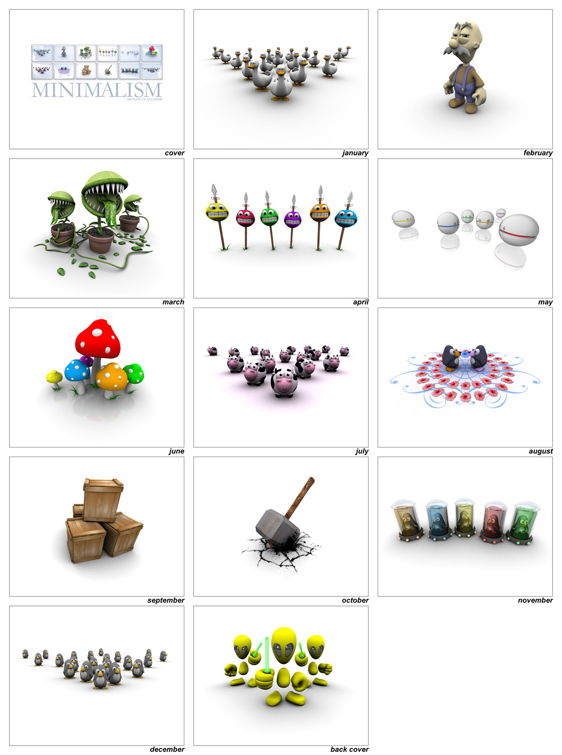 Minimalism Calendar by smashmethod