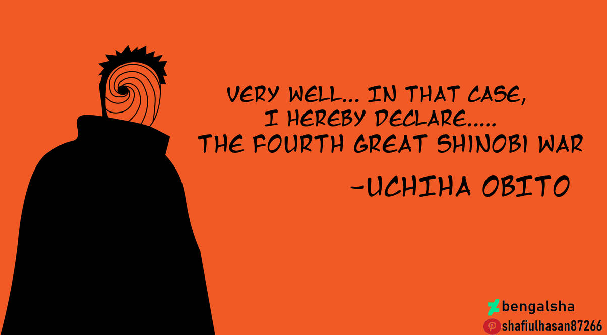 Obito FUNNY QUOTE EPIC by BengalSha on DeviantArt
