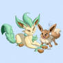Leafeon and Eevee