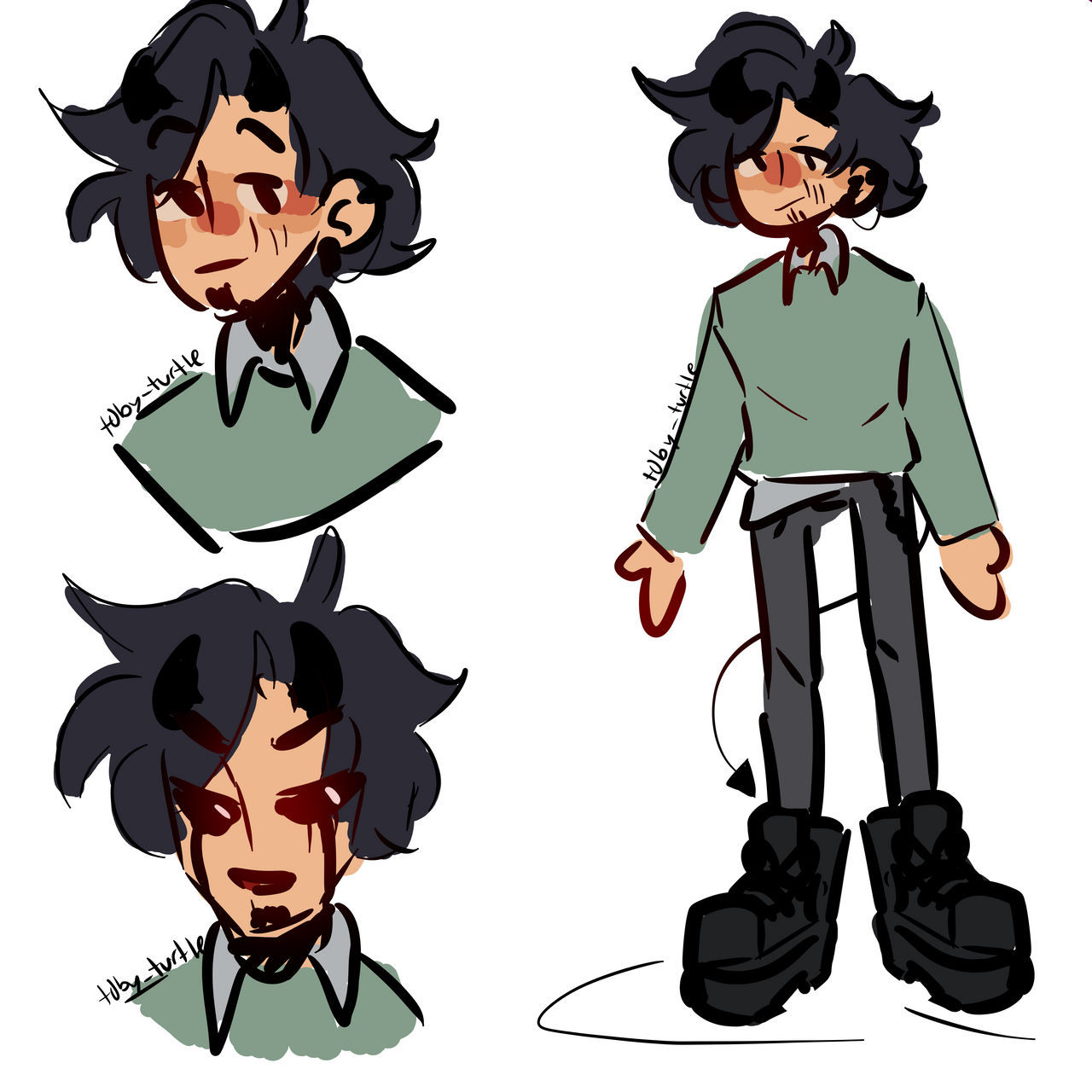 Demon oc by t0byturtle on DeviantArt