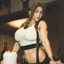 Aerith as Tifa Happy Birthday Abdominal Muscle