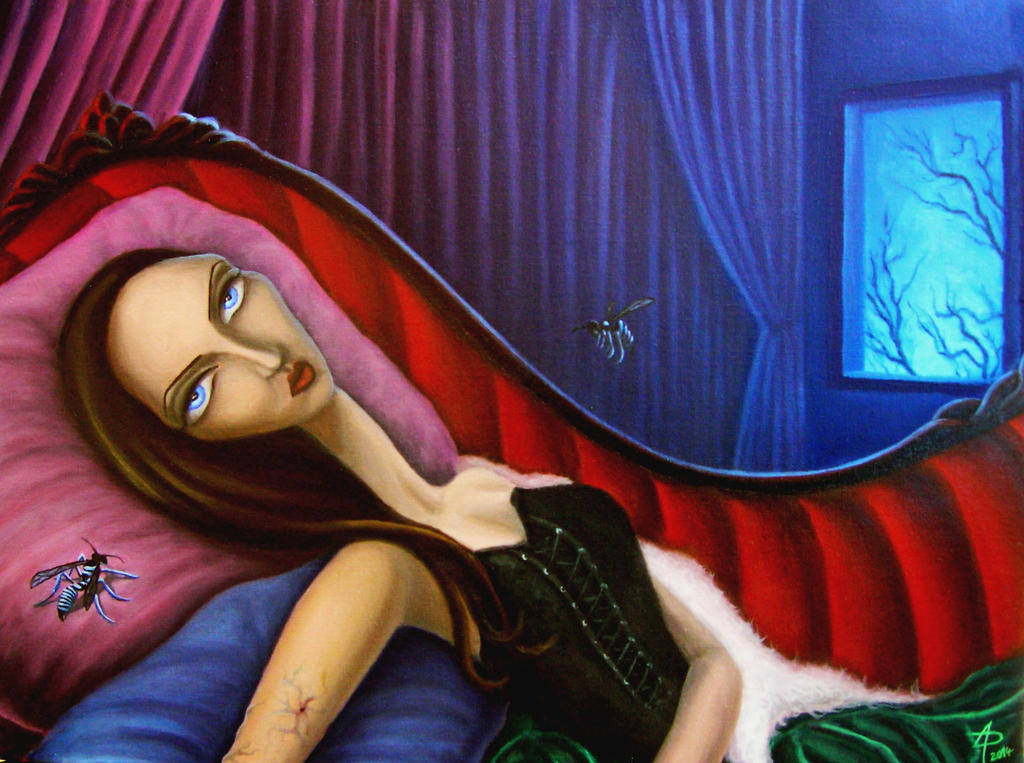'Alma and the Enigma of the Blue Wasp'. by albertopitalua 'Alma and the Enigma of the Blue Wasp'. by albertopitalua
