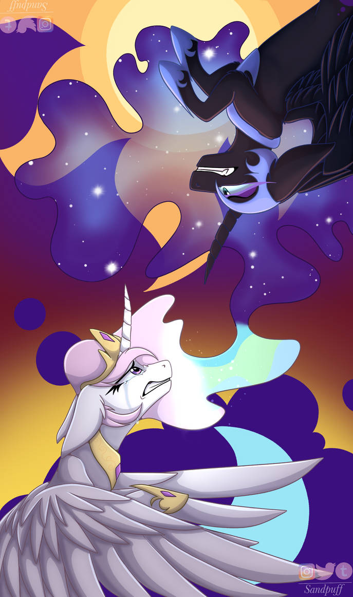 Sandpuff Celestia-Nightmare moon (Redraw) by sandpuff on DeviantArt