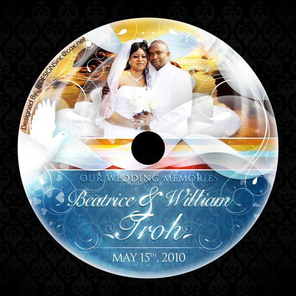 Wedding CD Label Design 3 by AnotherBcreation on DeviantArt