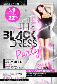 Black Dress Party Flyer