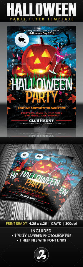 Halloween Party Flyer Template