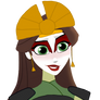 Queen Arianna as a Kyoshi warrior - PNG