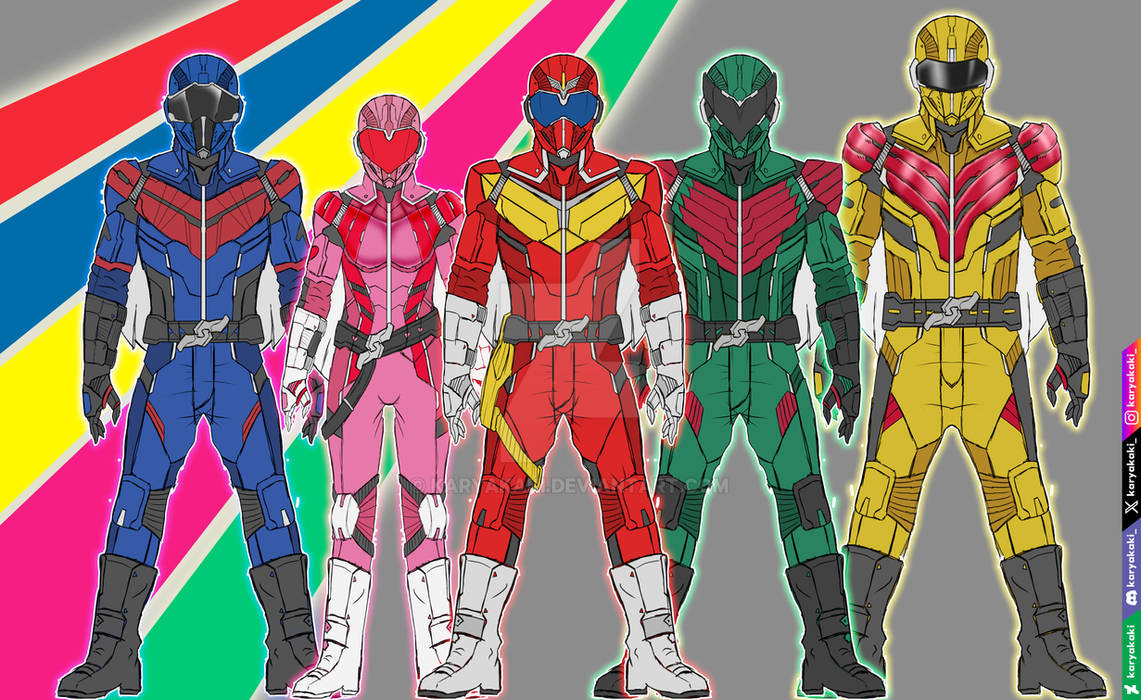 Shin Gorengers by karyakaki on DeviantArt