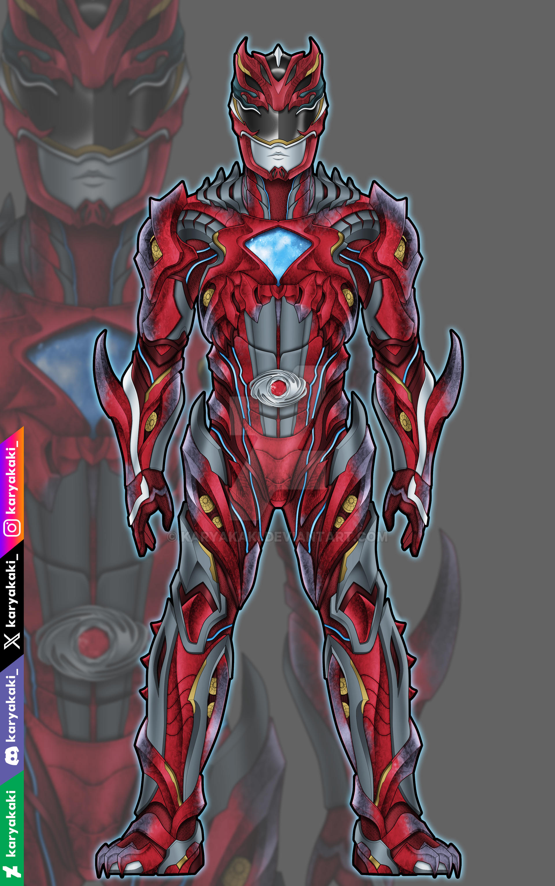 Power Ranger Grimlock Grimlock Ranger Red ver. by karyakaki on DeviantArt