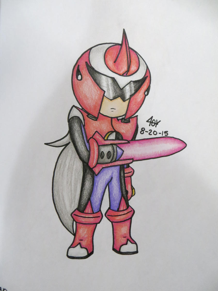 Protoman Chibi by JoyfulJ