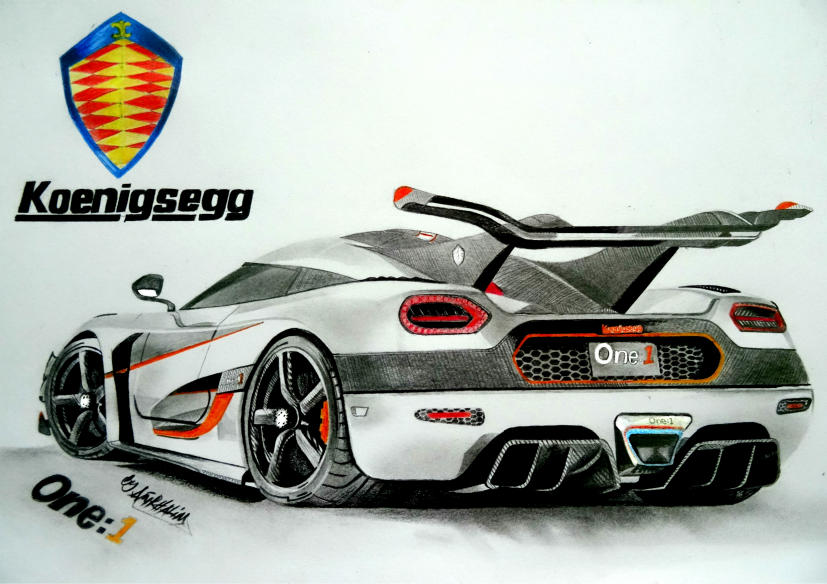 Koenigsegg Agera One1 Pencil drawing. by Neveramez on DeviantArt