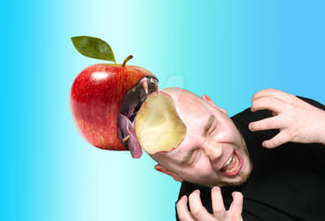 Apple bites man