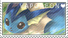 134-1 Vaporeon Stamp by Pokestamps