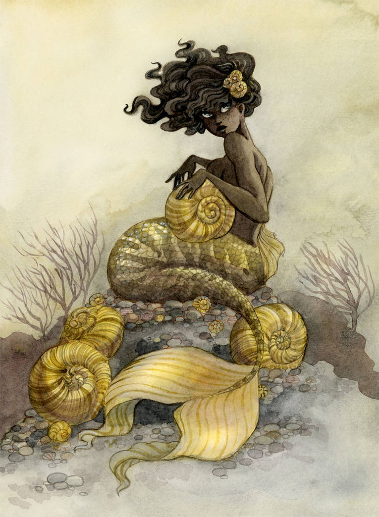 Sea Snail Mermaid by reneenault