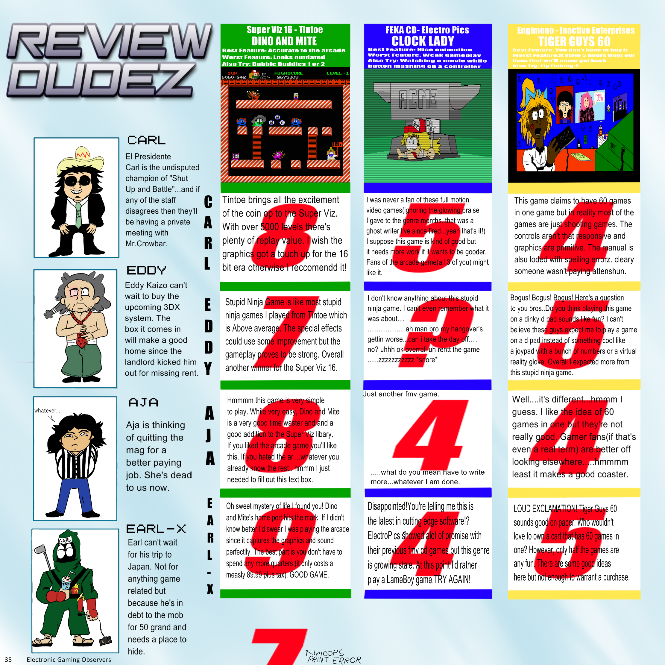 Electronic Game Observers - The Review Dudez