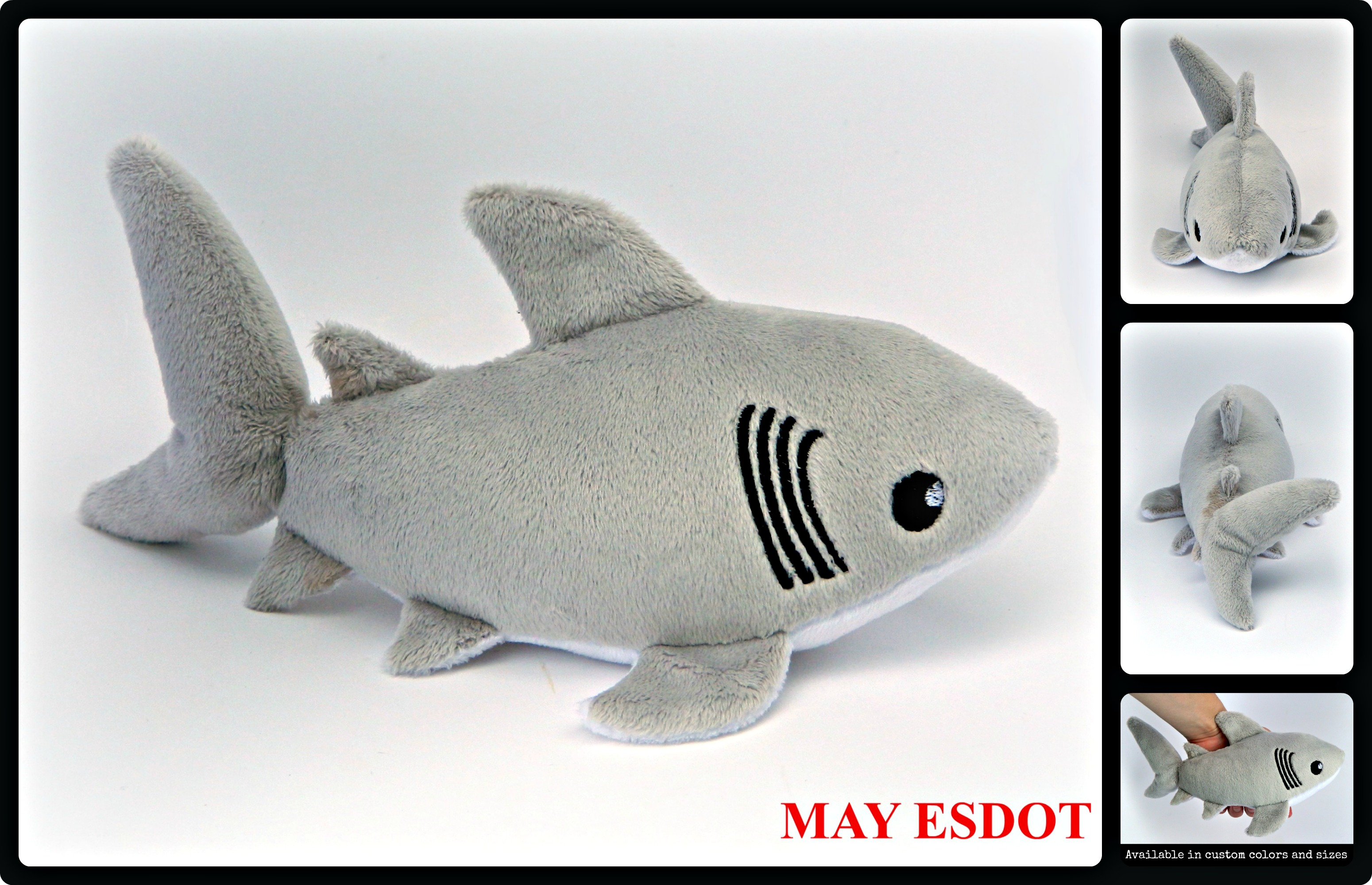 Great White Shark Beanie Plush