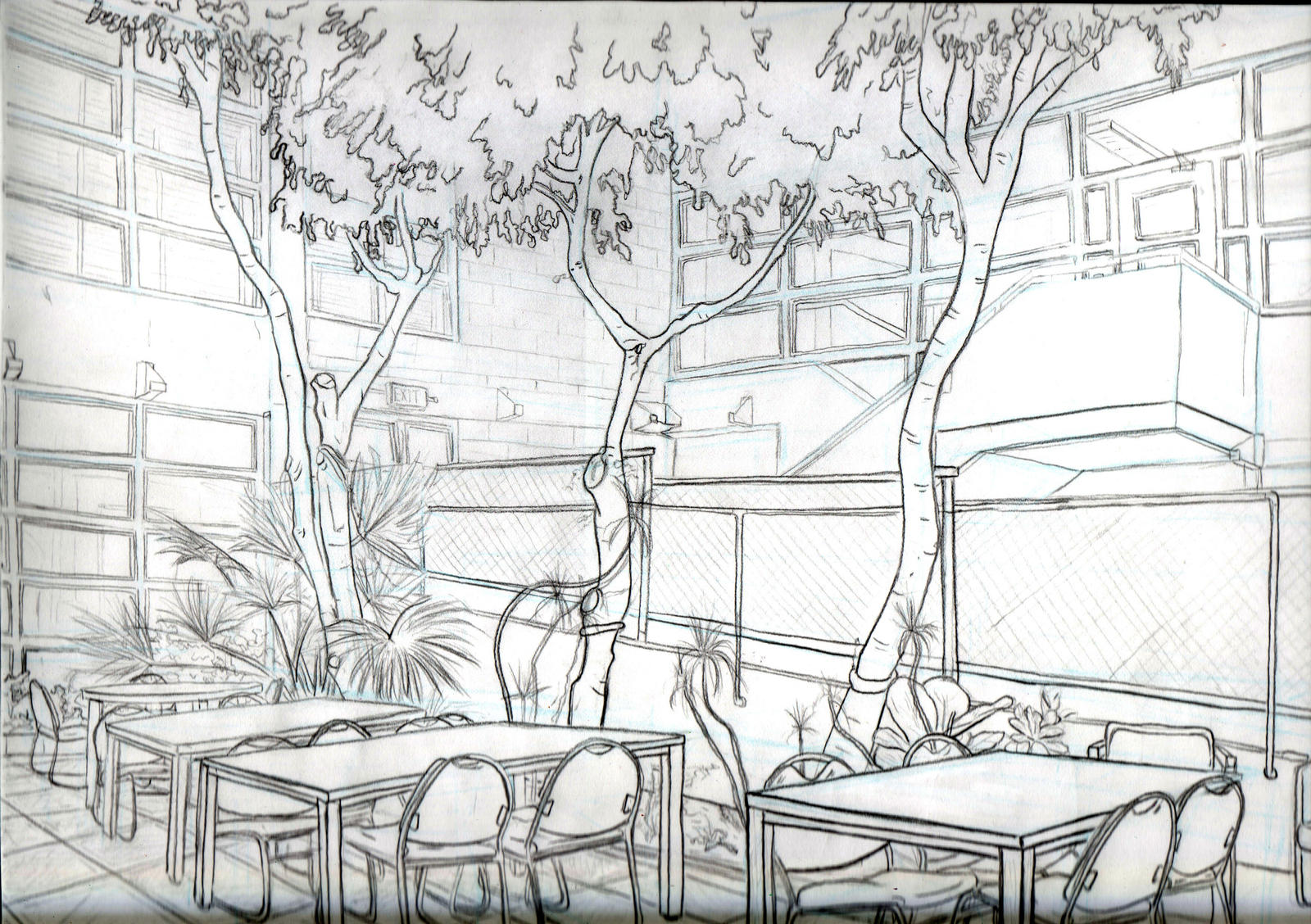 library, two point perspective by DianeAarts on DeviantArt