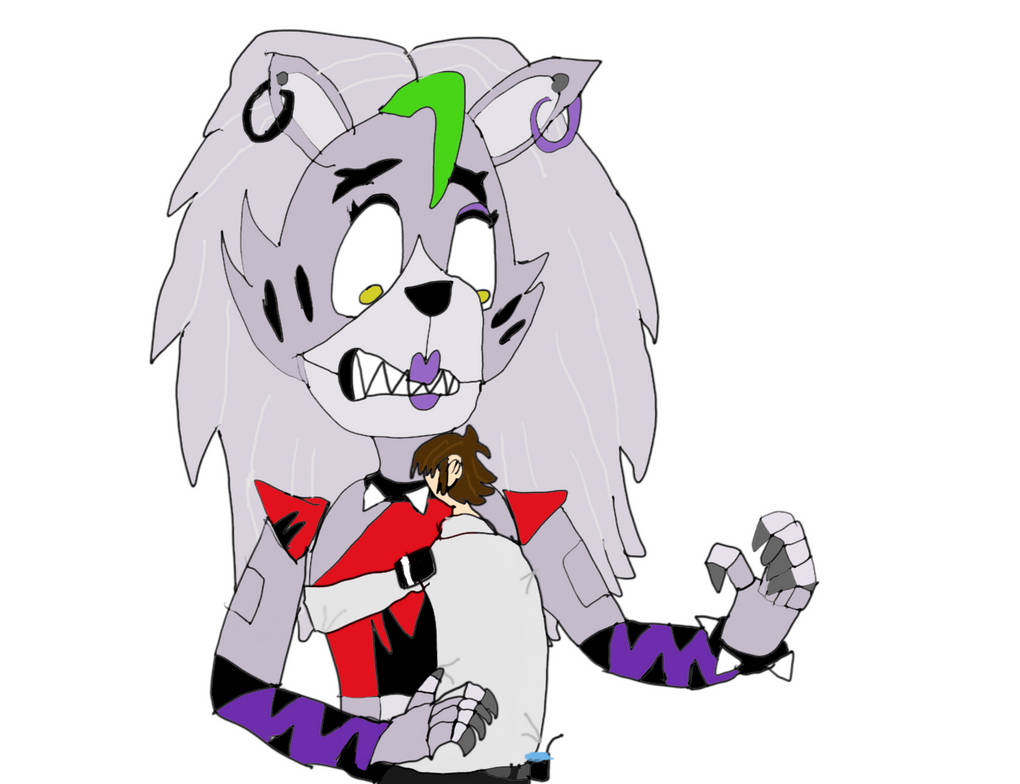 FNAF SB -Just Roxy being a Wolf Mom to Scotty by FunS2020 on