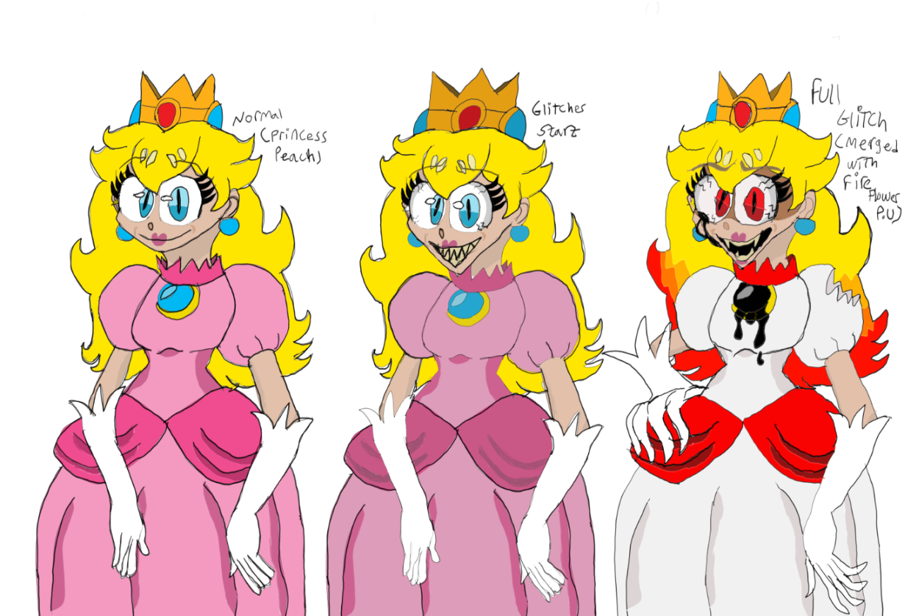 Firestar Mario {Mario Madness OC} FireStar Peach Reference Sheet by FunS2020 on DeviantArt