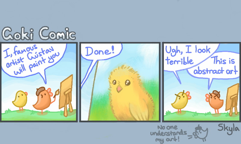 Goki Comic - Abstract Chick