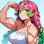 Mitsuri is proud of her gains.