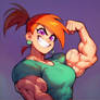 Vicky wished for more muscles.