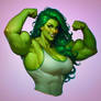 She-Hulk posing.