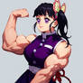 Kanao Tsuyuri is really buff.