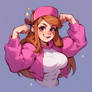 Grown-up Mabel from Gravity Falls.