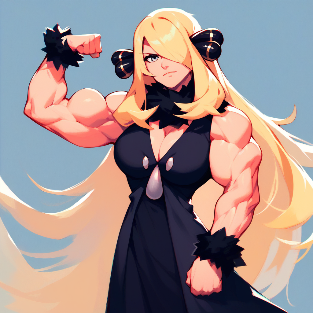 Cynthia's guns are real!