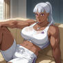 Dr. Salamandra after workout!