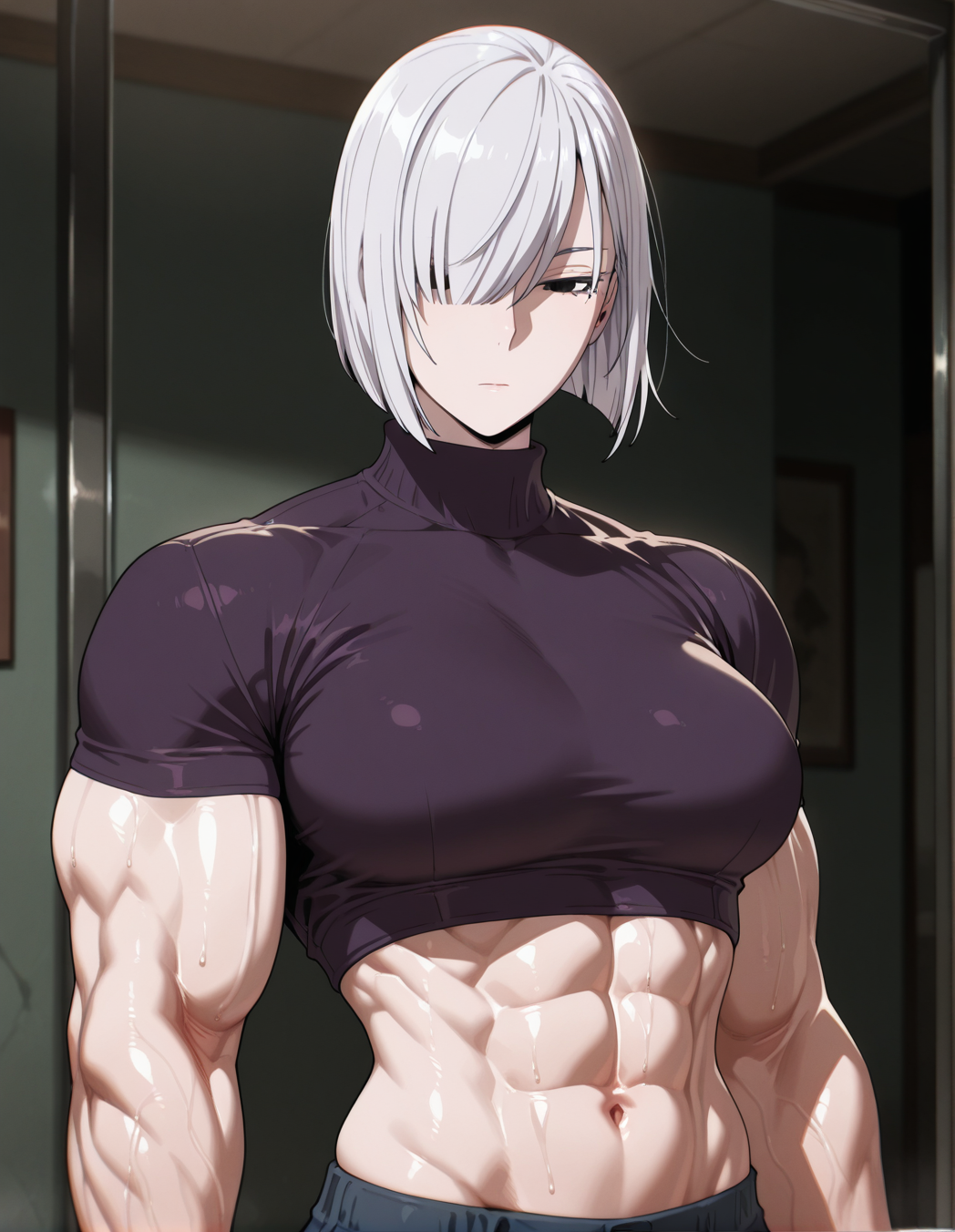 Fiona's icey abs!