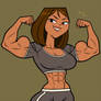 Proud of her gains!