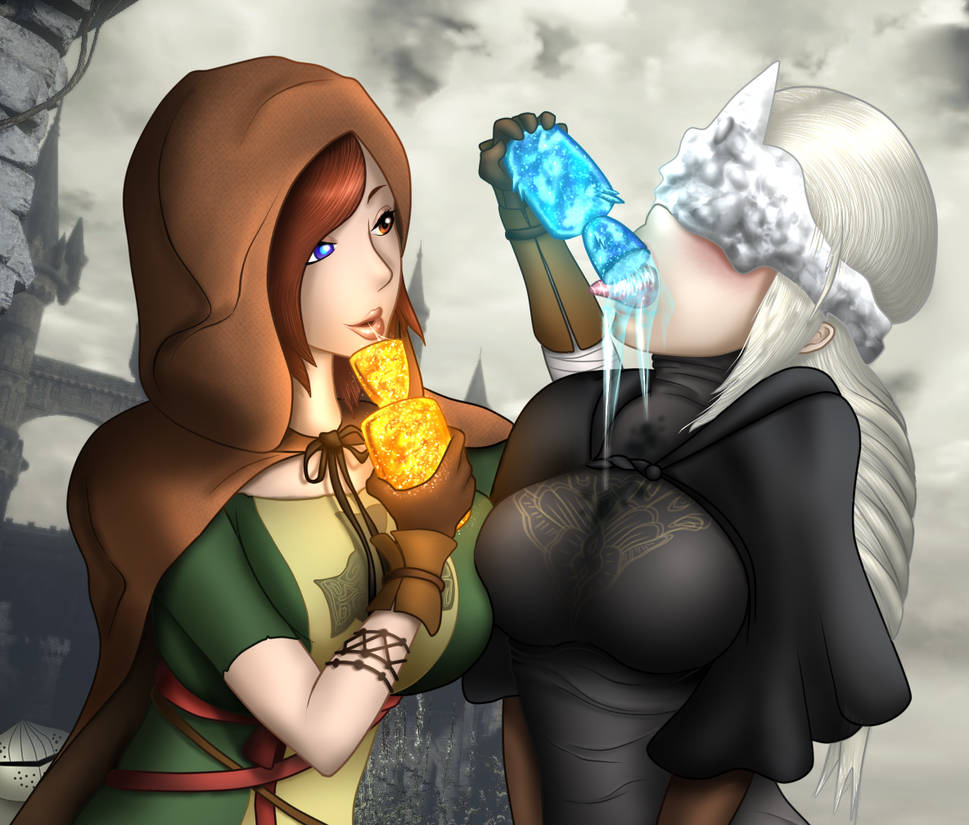 Dark Souls - Fire Keeper and Emerald Herald by Acemoore on DeviantArt.