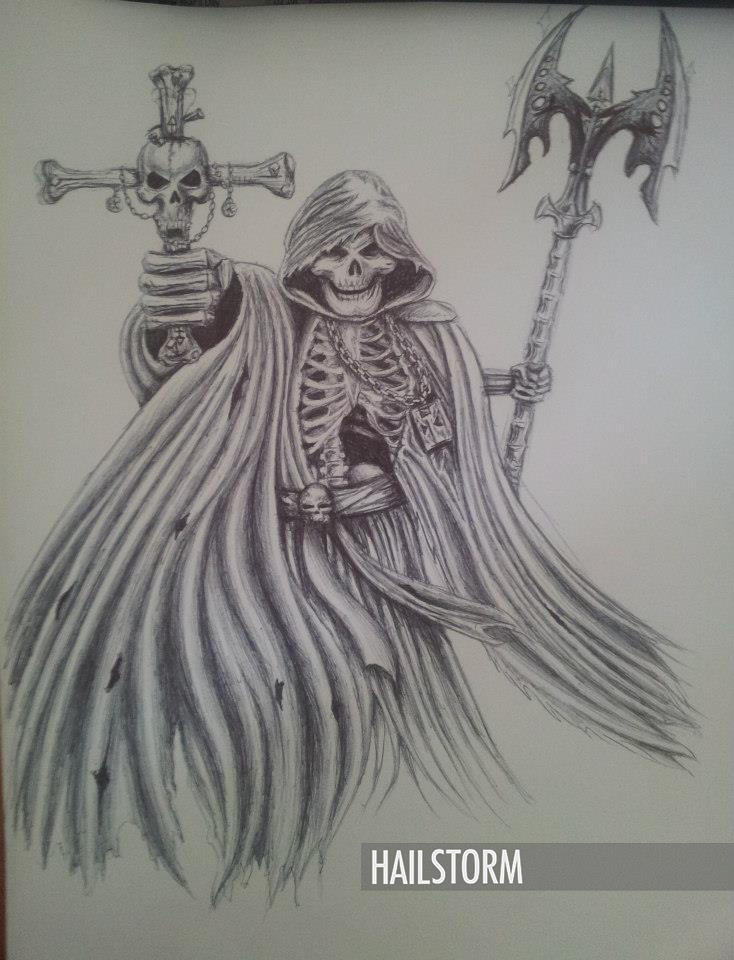 Grim Reaper Pen Drawing By Hailstorm11 On Deviantart